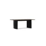 Normann Copenhagen Panel table, 90 x 200 cm, black - dark brown, extra image