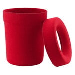 Normann Copenhagen Hide office bin, bright red, extra image