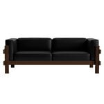 Normann Copenhagen Kube Sofa, 3-Sitzer, dunkelbraun - Ultra 41599 schwarzes Leder, extrabild