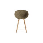 Normann Copenhagen Sedia Mat bar, 65 cm, faggio - acciaio crema - alga marina, immagine extra