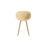 Normann Copenhagen Mat käsinojallinen baarituoli, 65 cm, pyökki - cream steel - hemp, tuotteen lisäkuva