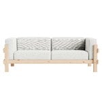 Normann Copenhagen Kube Sofa, 3-Sitzer, Kiefer - Hallingdal 110 hellgrau, extrabild
