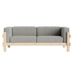 Normann Copenhagen Kube Sofa, 3-Sitzer, Kiefer - Remix 133 grau, extrabild