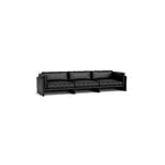 Normann Copenhagen Softy modular sofa, 4-seater, Ultra 41599 black leather, extra image