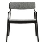 Normann Copenhagen Timb sillón lounge, negro - Hallingdal 166 gris, imagen extra