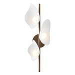 Nuura Florii 3 seinävalaisin, dark bronze - valkoinen, tuotteen lisäkuva