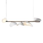 Nuura Lampada a sospensione Florii 5 Linear, bronzo scuro - bianco, immagine extra