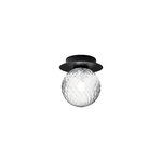 Nuura Liila 1 wall/ceiling lamp, small, black - optic clear