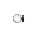 Nuura Liila 1 wall/ceiling lamp, small, black - optic clear, extra image