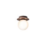 Nuura Liila 1 wall/ceiling lamp, small, dark bronze - opal