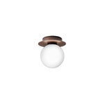 Nuura Lampada da parete/soffitto Liila 1, piccola, bronzo scuro-opale, immagine extra