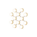 Nuura Liila 12 wall/ceiling lamp, gold - opal white