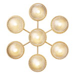 Nuura Liila Star Wand-/Deckenleuchte, Nordic Gold - Klarglas