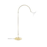 Nuura Lampadaire Petalii, blanc - laiton poli