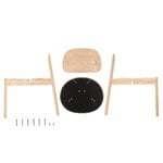 Ishinomaki Laboratory Obon chair, natural - Kvadrat Steelcut Trio 3 205, imagen extra