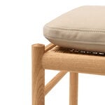 Carl Hansen & Søn OW149F Colonial footstool, oiled oak - Terra leather Lime, extra image
