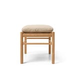 Carl Hansen & Søn OW149F Colonial footstool, oiled oak - Terra leather Lime, extra image