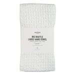 The Organic Company Big Waffle hand towel, 50 x 130 cm, natural white