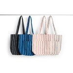 HAY Outdoor Market tote bag, beige - striscia rossa, immagine extra