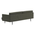 Muuto Outline Sofa, 3-Sitzer, schwarzes Metall - Fiord 961, extrabild