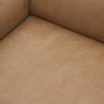 Muuto Outline sofa, 3 1/2 seater, Grace leather camel - aluminum