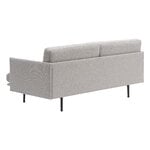 Muuto Outline Soft divano, 2 posti, nero - Clay 12 grigio chiaro, immagine extra