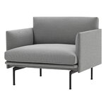 Muuto Outline Loungesessel, schwarzes Metall - Steelcut Trio 133, extrabild