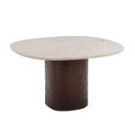 Wendelbo Ovata dining table, brown oak - Jura grey limestone
