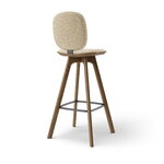Brdr. Krüger Pauline Comfort bar stool, 75 cm, fumed oak - Moss cream, extra image