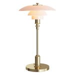 Louis Poulsen PH 2/1 portable table lamp, brass metallised