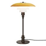 Louis Poulsen PH 3/2 table lamp, Centenary Edition, aged brass - amber - opal white, extra image