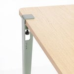 TIPTOE Tisch und Schreibtischbein 75 cm, 1 Stück, Eukalyptusgrün