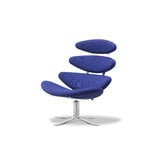 Fredericia Corona chair, brushed steel - Vidar 676, extra image