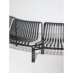 HAY Palissade Park dining bench, in-out, set of 2, sky grey