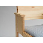 Vaarnii 016 Maasto dining arm chair, seat upholstered, pine - grey Kvadrat Alle, extra image