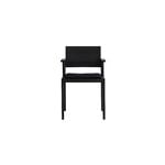 Vaarnii 016 Maasto dining arm chair, seat upholstered, black - black Kvadrat Alle, extra image