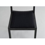 Vaarnii 016 Maasto dining chair, upholstered, black - black Kvadrat Alle, extra image