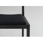 Vaarnii 016 Maasto dining chair, upholstered, black - black Kvadrat Alle, extra image