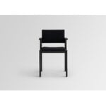 Vaarnii 016 Maasto dining arm chair, upholstered, black - black Kvadrat Alle, extra image