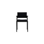 Vaarnii 016 Maasto dining arm chair, upholstered, black - black Kvadrat Alle, extra image