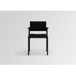 Vaarnii 016 Maasto dining arm chair, upholstered, black - black Kvadrat Alle, extra image