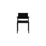 Vaarnii 016 Maasto dining arm chair, upholstered, black - black Kvadrat Alle, extra image