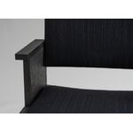 Vaarnii 016 Maasto dining arm chair, upholstered, black - black Kvadrat Alle, extra image
