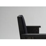 Vaarnii 016 Maasto dining arm chair, upholstered, black - black Kvadrat Alle, extra image