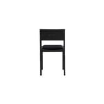 Vaarnii 016 Maasto dining chair, seat upholstered, black - black Kvadrat Alle, extra image