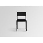 Vaarnii 016 Maasto dining chair, seat upholstered, black - black Kvadrat Alle, extra image