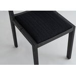 Vaarnii 016 Maasto dining chair, seat upholstered, black - black Kvadrat Alle, extra image