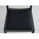 Vaarnii 016 Maasto dining chair, seat upholstered, black - black Kvadrat Alle, extra image