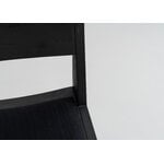 Vaarnii 016 Maasto dining chair, seat upholstered, black - black Kvadrat Alle, extra image
