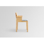 Vaarnii 016 Maasto dining arm chair, seat upholstered, pine - grey Kvadrat Alle, extra image